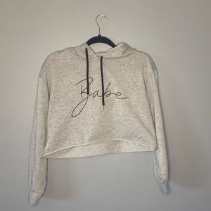 Babe cropped hoodie